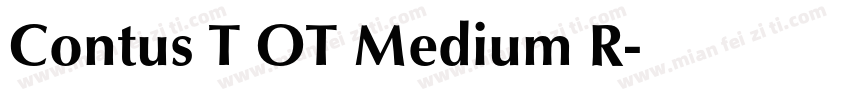 Contus T OT Medium R字体转换